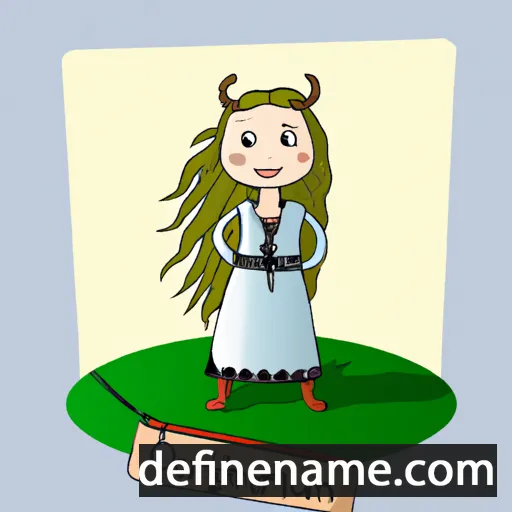 cartoon of the name Þórsteinunn