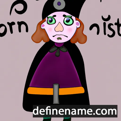 cartoon of the name Þorstína