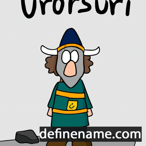 cartoon of the name Þröstur