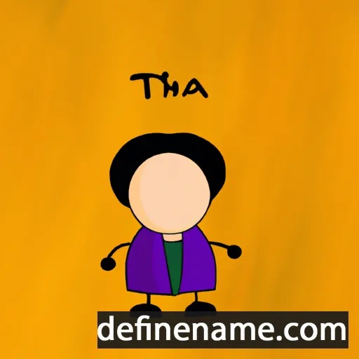 cartoon of the name Theta