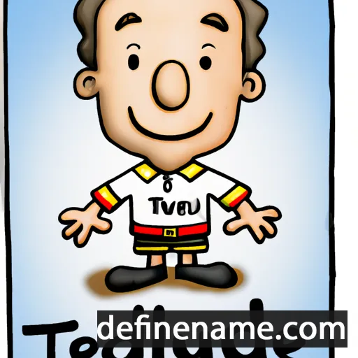 cartoon of the name Theudewald