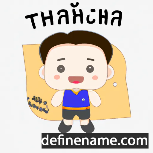 cartoon of the name Thianchai