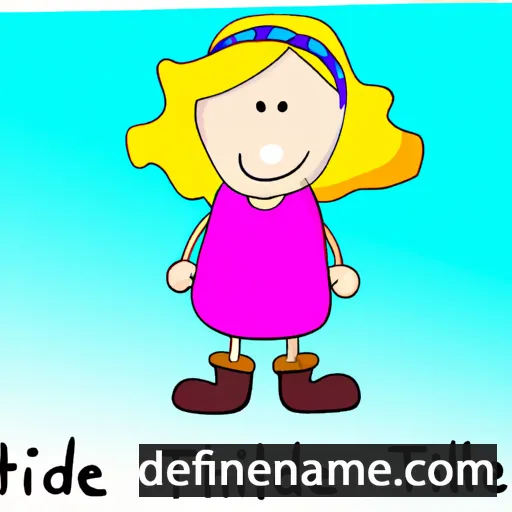 cartoon of the name Thilde