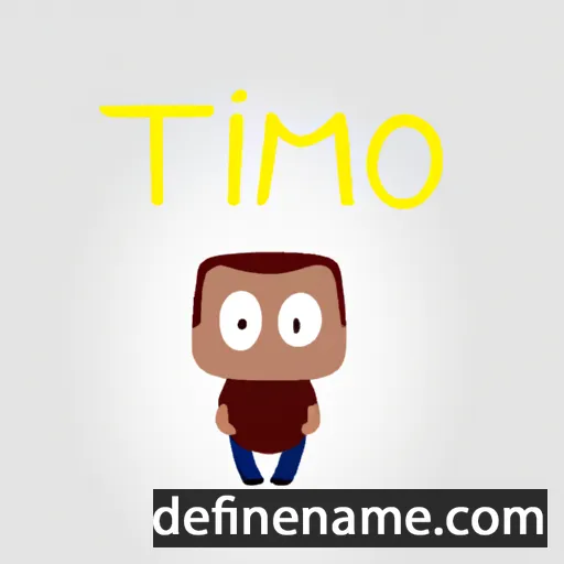 cartoon of the name Thiméo