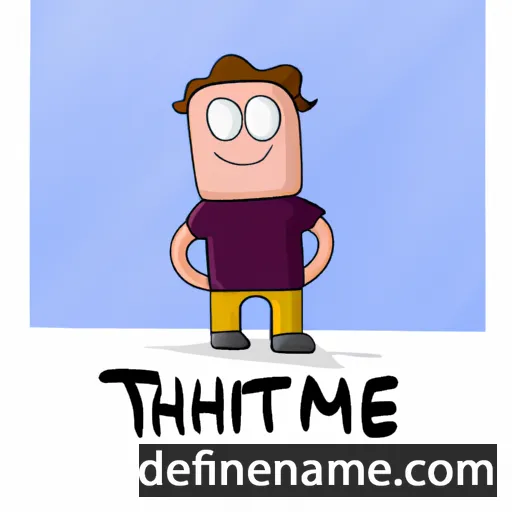 cartoon of the name Thimothé