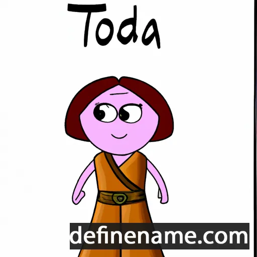 cartoon of the name Thioda