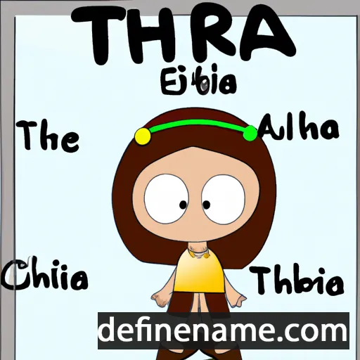 cartoon of the name Thira