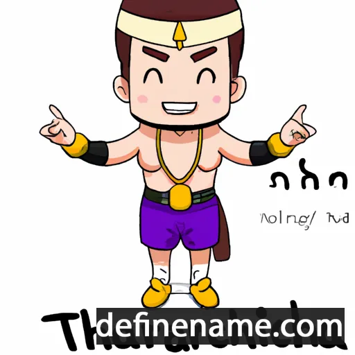 cartoon of the name Thirachai