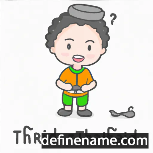 cartoon of the name Thiradet