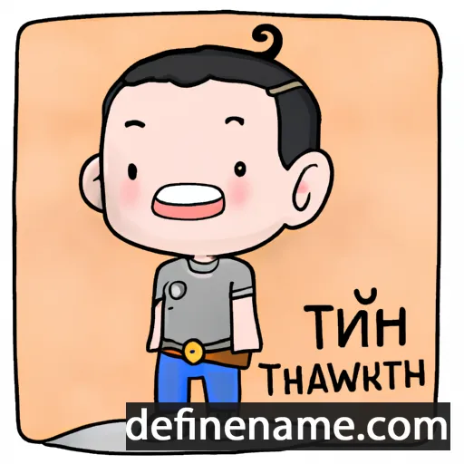 cartoon of the name Thirawut