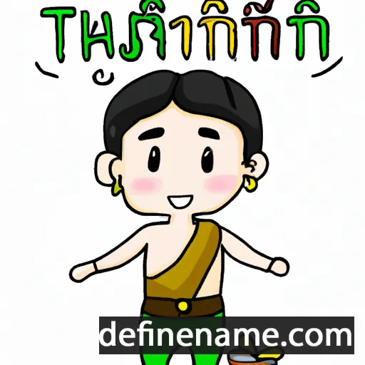 cartoon of the name Thirayut