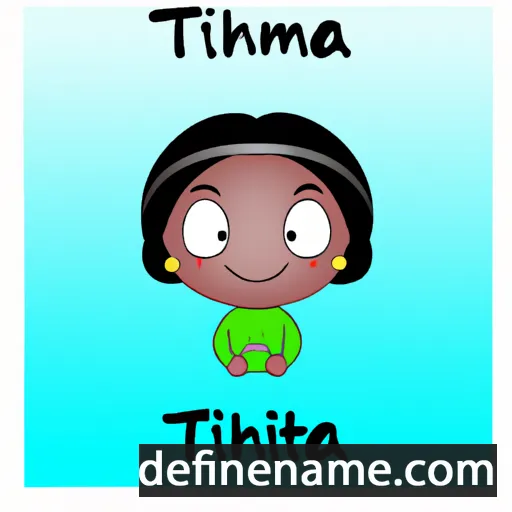 cartoon of the name Thitima