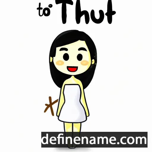 cartoon of the name Thơ