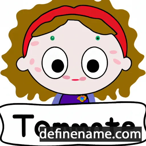 cartoon of the name Thomaie