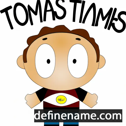 cartoon of the name Thomais