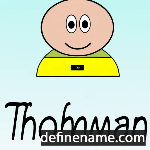 cartoon of the name Thoman