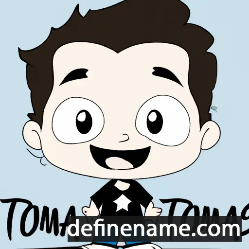 cartoon of the name Thomaz