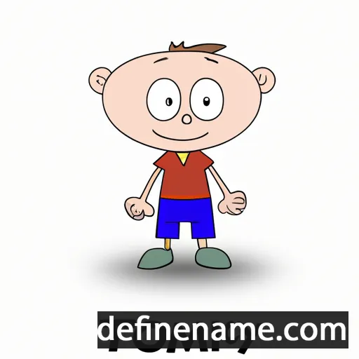 cartoon of the name Thomy