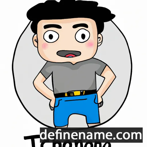 cartoon of the name Thongchai