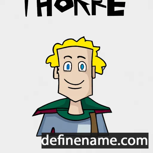 cartoon of the name Thoren