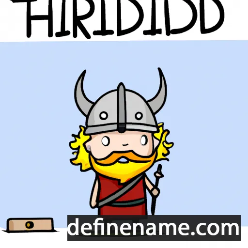 cartoon of the name Thorfridh