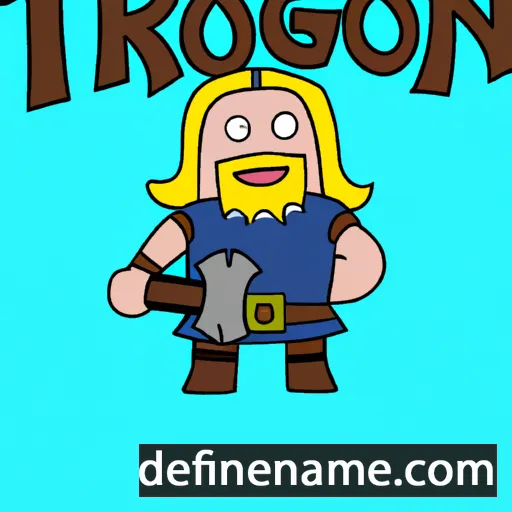 cartoon of the name Thorgunn