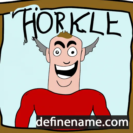 cartoon of the name Thorkell