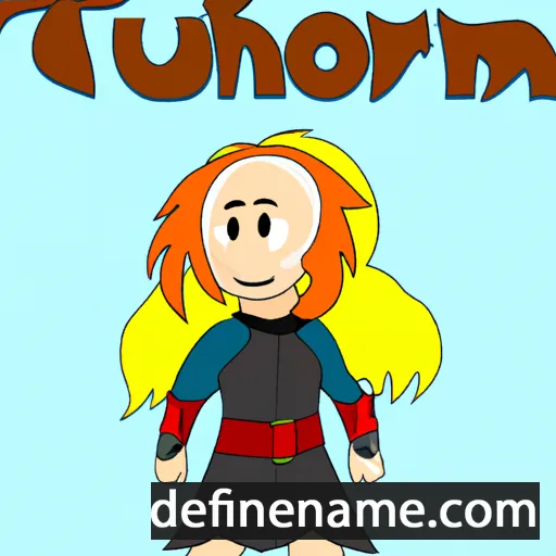 cartoon of the name Thorunn