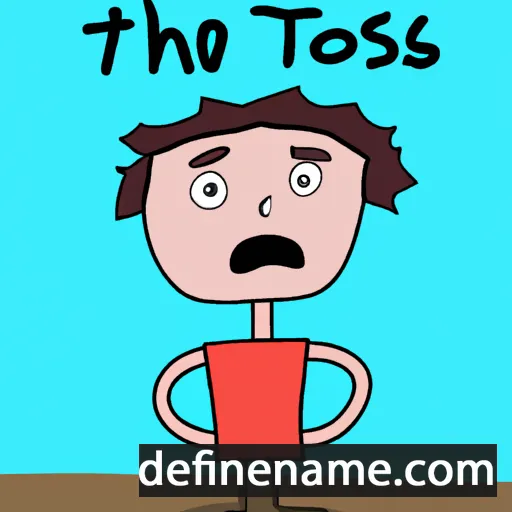 cartoon of the name Thos