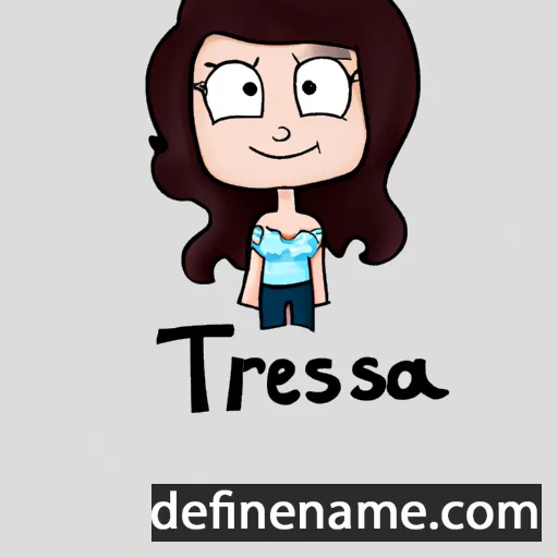 cartoon of the name Thresa