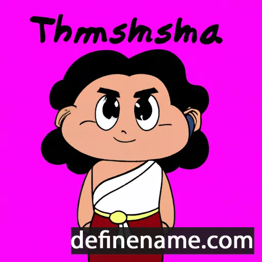 cartoon of the name Thresiamma