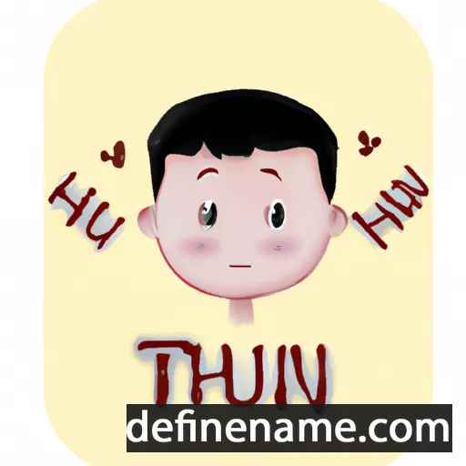 cartoon of the name Thuận