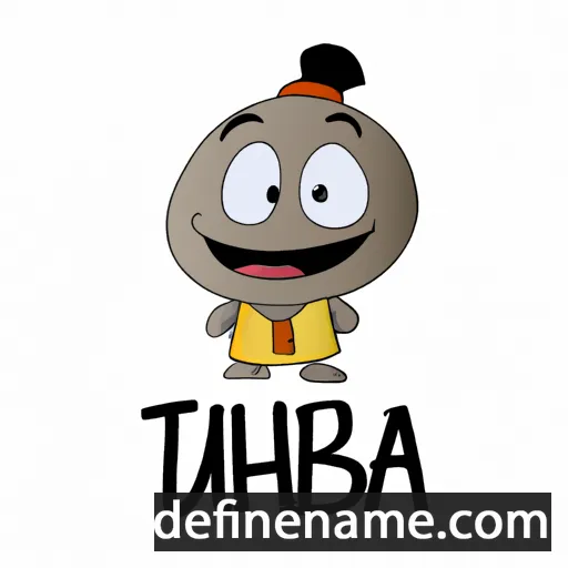 cartoon of the name Thuba