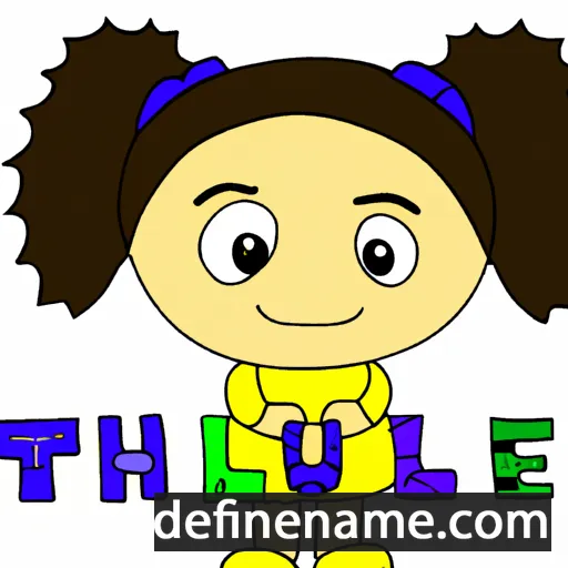 cartoon of the name Thulie