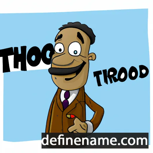 cartoon of the name Thurgood