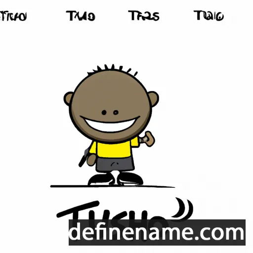 cartoon of the name Thuso