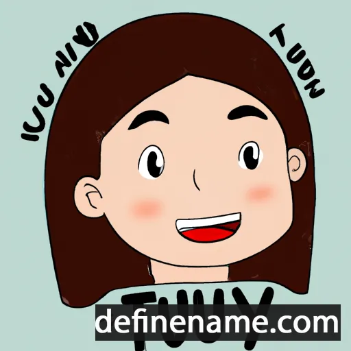 cartoon of the name Thủy