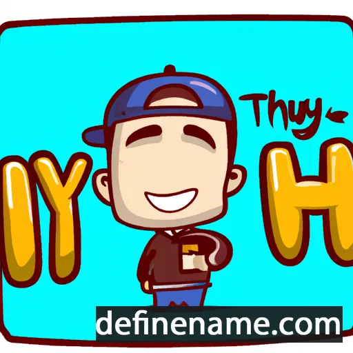 cartoon of the name Thy