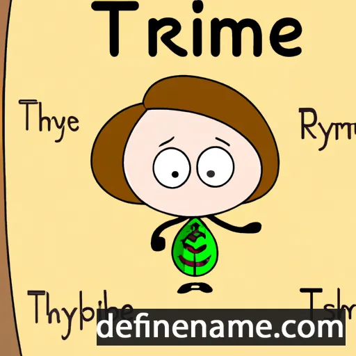 Thymbrée cartoon