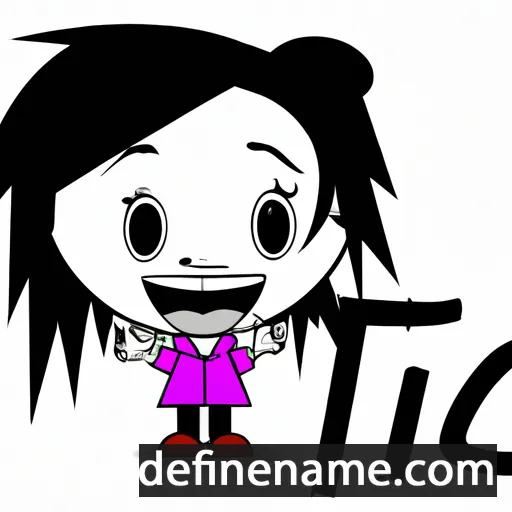 cartoon of the name Tícia