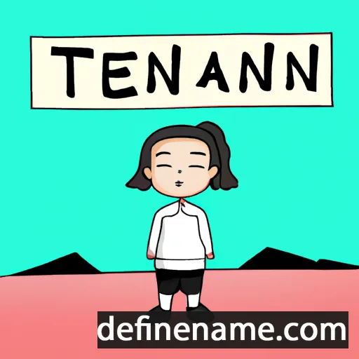 cartoon of the name Tianen