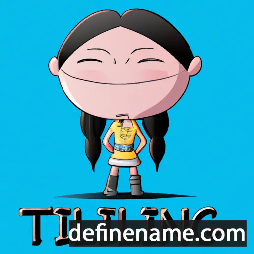 cartoon of the name Tianling