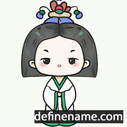 cartoon of the name Tianmei