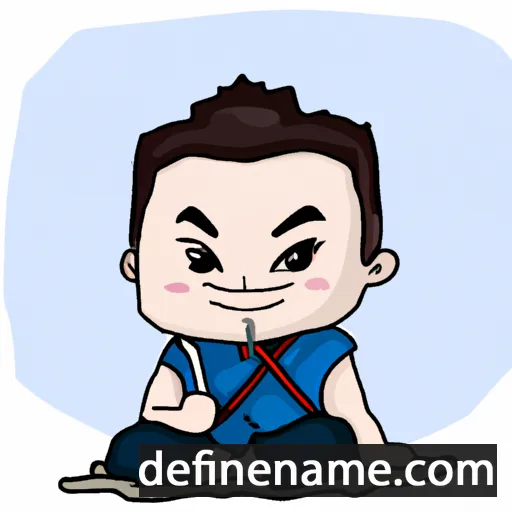 cartoon of the name Tianxi