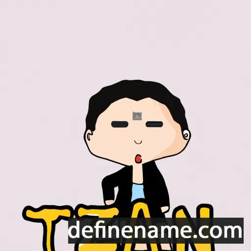 cartoon of the name Tianzhen