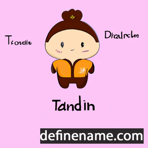 cartoon of the name Tianzhu