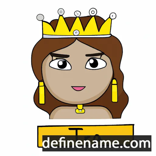 cartoon of the name Tiara