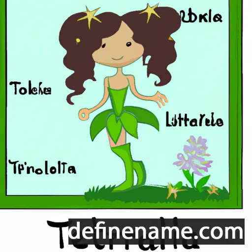 cartoon of the name Tiarella