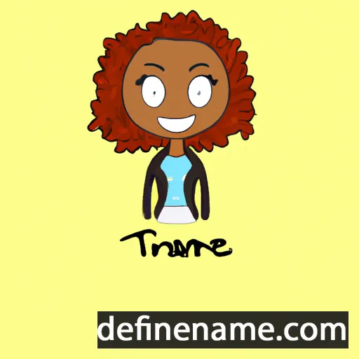 cartoon of the name Tiarnee