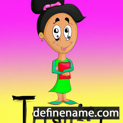 cartoon of the name Tiarny